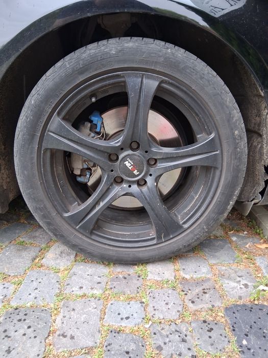 Jante 17 ,5×112,butuc 66,6,cu anvelope 225/45/17 schimb cu Jante pe 18 compatibile audi a4b8