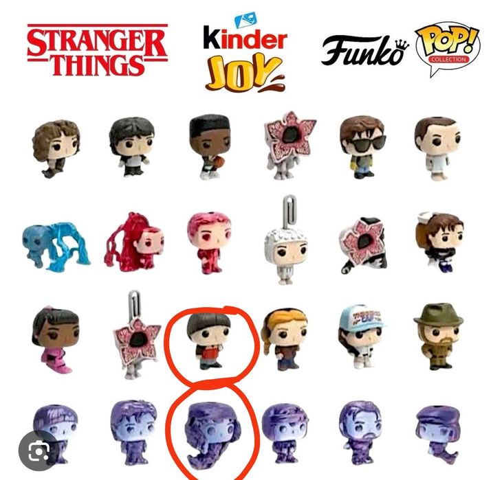 Киндер фигурки stranger things очень странные дела супергерои Marvel