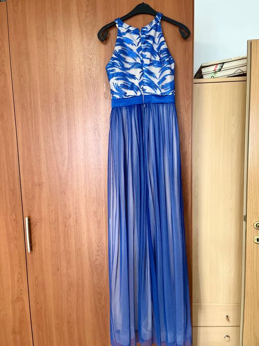 Rochie elegantă albastră Bellabona, mărimea 38