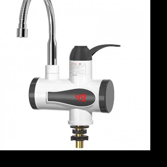 Проточен бойлер с дисплей 3000W–Монтаж  плот/стена,твърд/гъвкав чучур