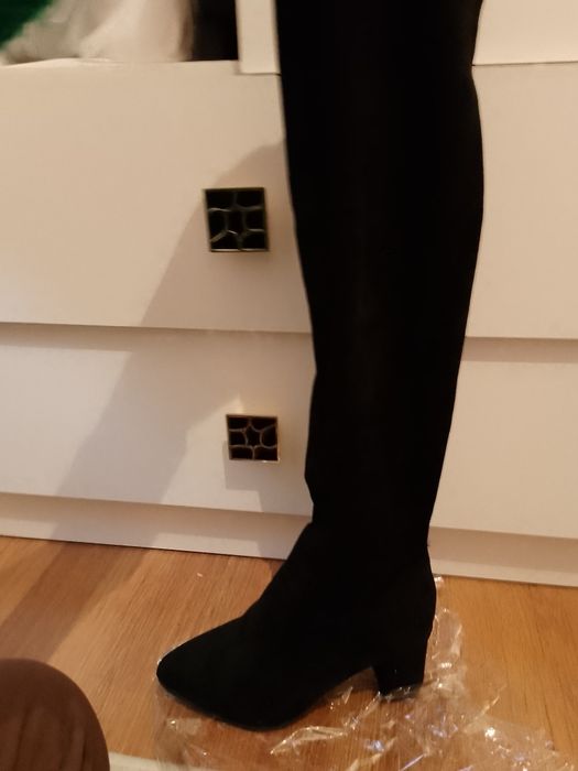 Сапоги чулки замша новая