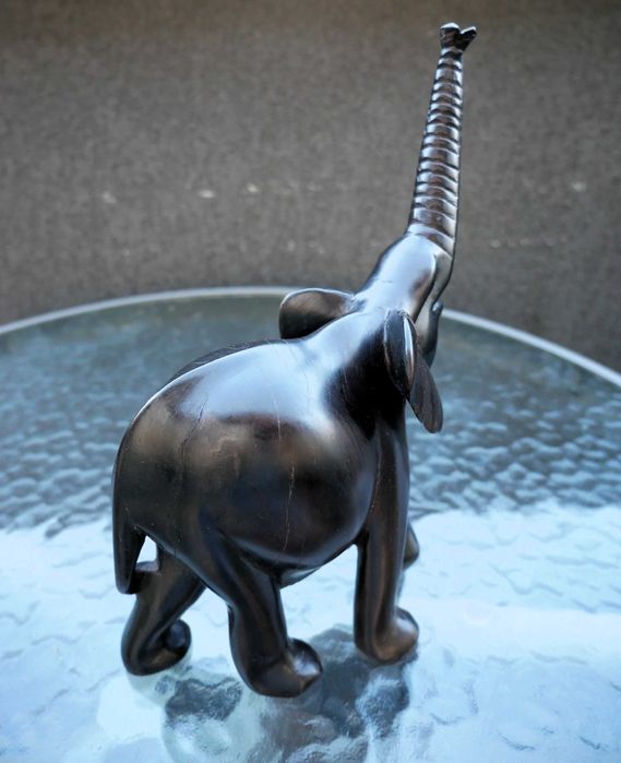 Sculptură Elefant din lemn de abanos – Kenya 2007 – piesă decorativă