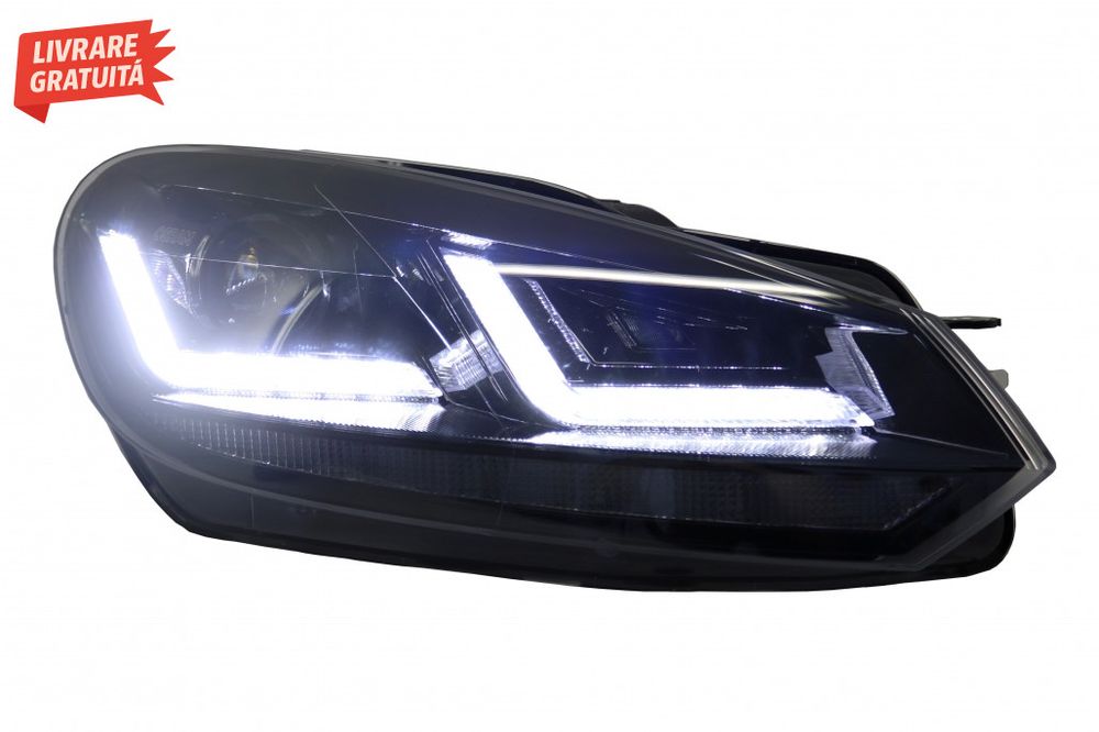 Faruri Osram LED VW Golf 6 VI (2008-2012) Black LEDriving Semnal Dinam