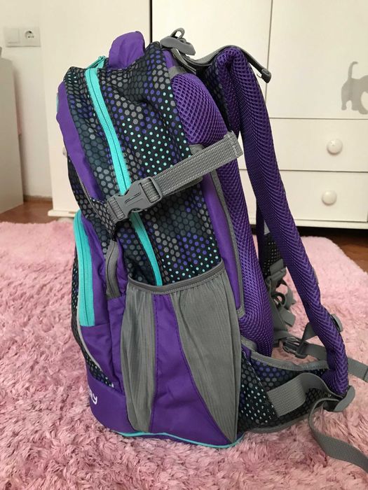 Rucsac Ergonomic Max Discovery pentru gimnaziu culoare gri mov