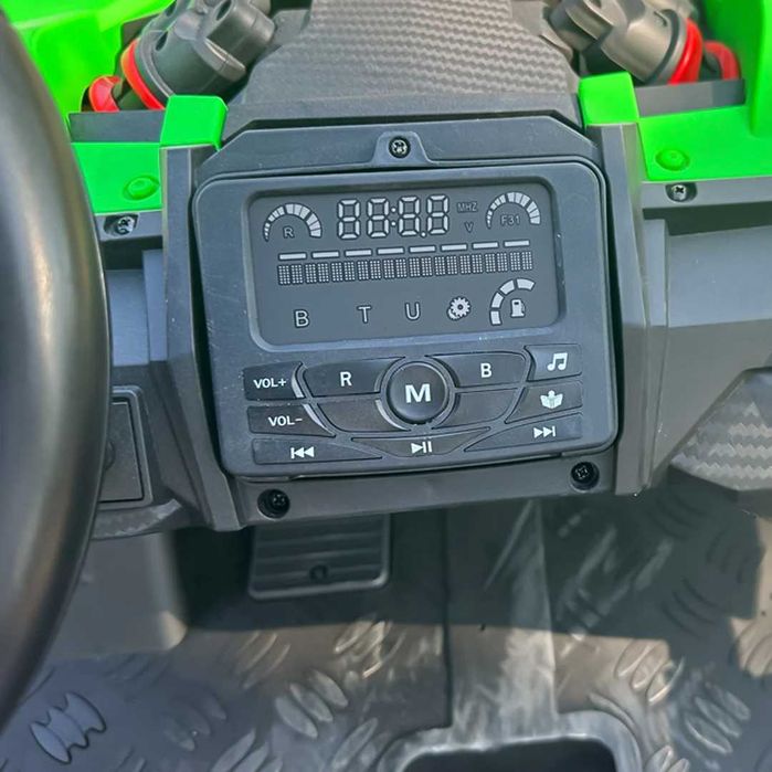 Buggy electric Kinderauto General 800W 48V 20Ah, roti gonflabile Green