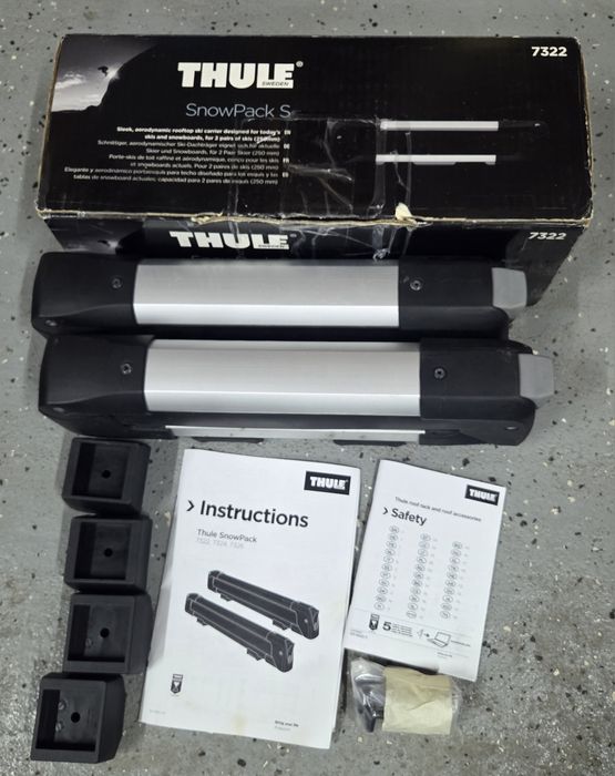Set suporti schiuri / placa Thule/ ski SnowPack S 7322