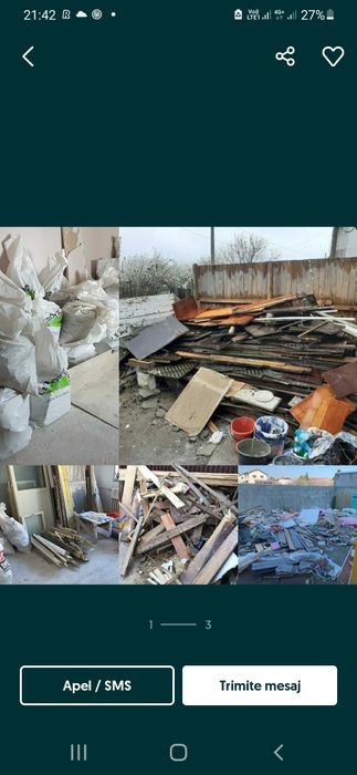 Nisip,sort,pământ,mobilă vechea,moloz