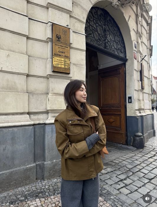 Куртка с кулисками от Zara