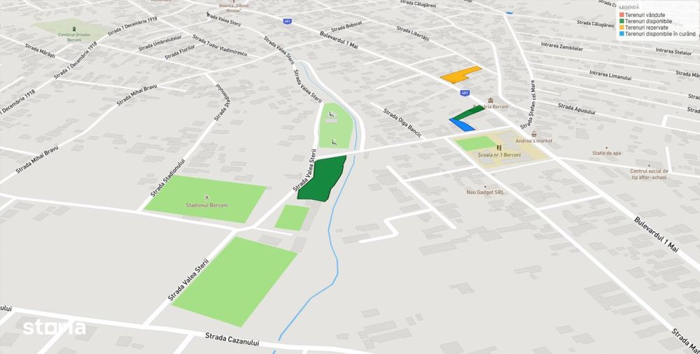 Teren Intravilan Centru Stadion Berceni | 3007mp | utilitati | #CG5