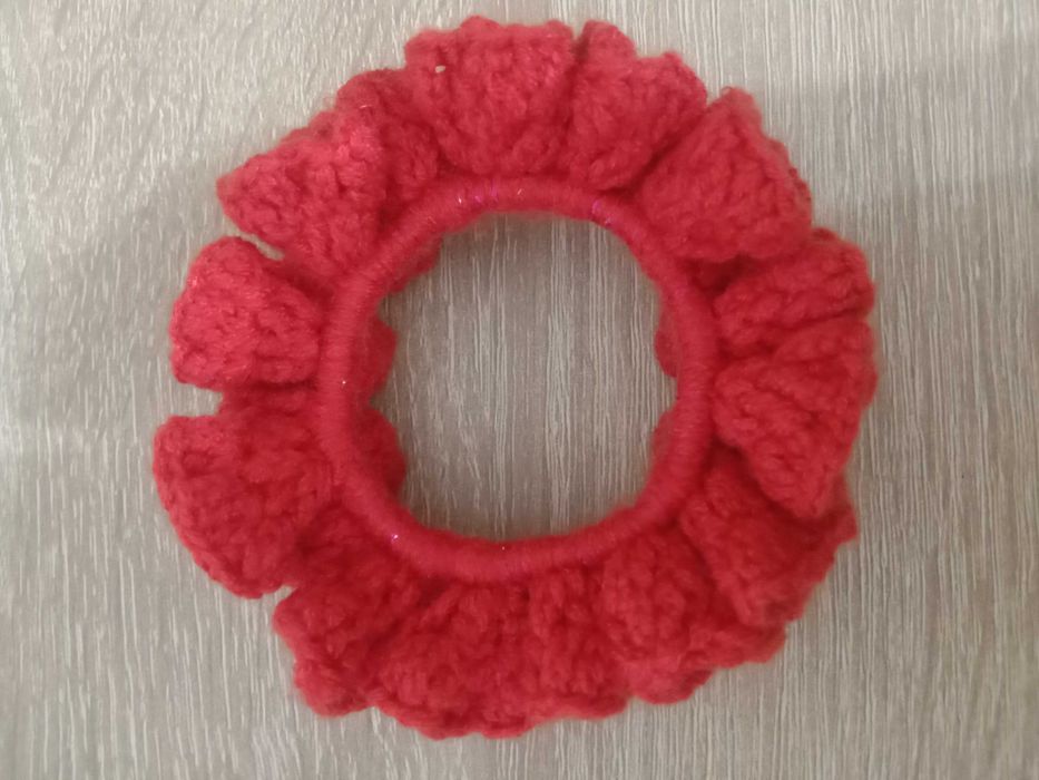 Скранч для волос ручной работы