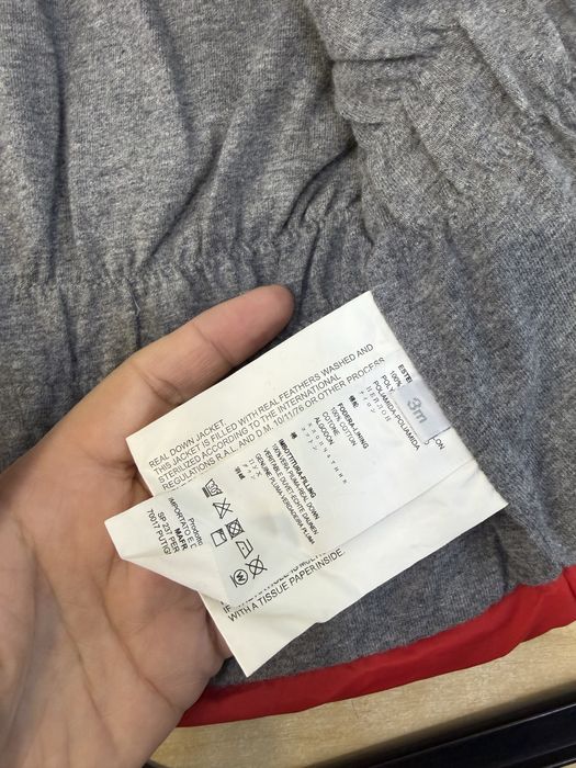 Geaca iarna bebe Gianfranco Ferre marime 3 luni 3M cu blană naturală