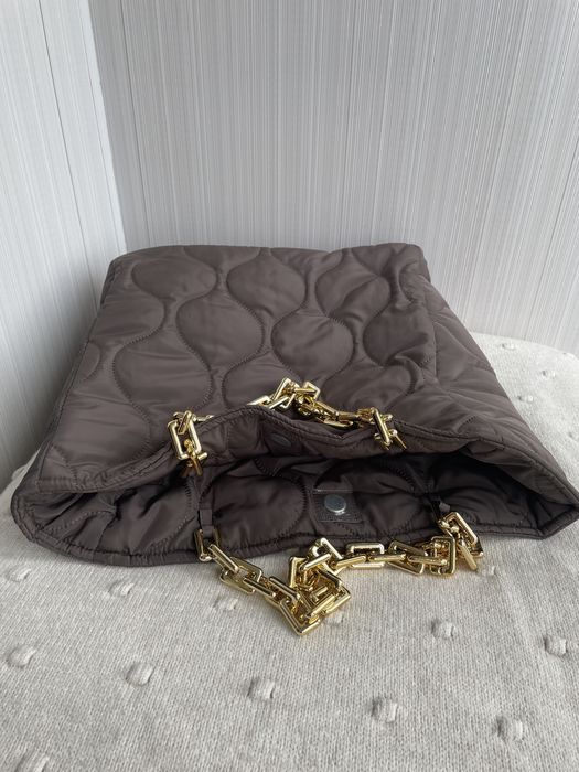 Стеганая сумка шоппер женская