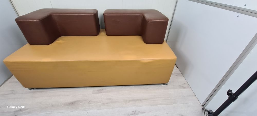 Steelcase немски офис диван с естествена кожа