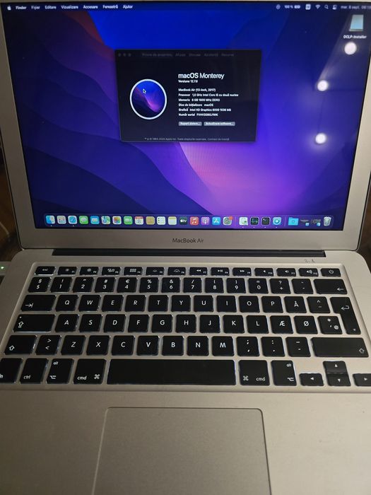 Macbook Air 2017 A1466 - 8gb, 512gb, baterie noua