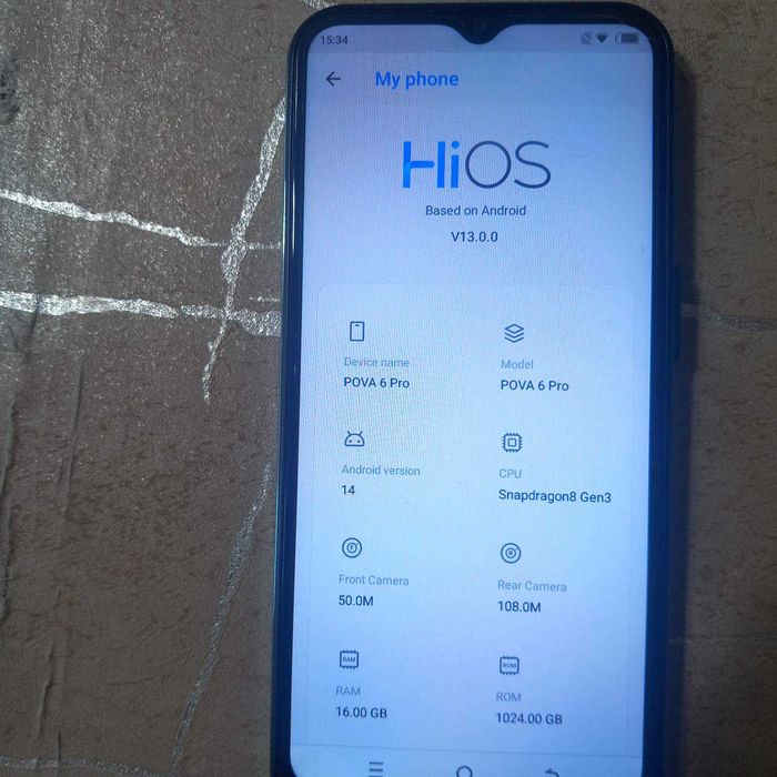 продавам телефон POVA 6 PRO