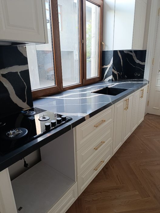 Кухонные Столешницы. Остров. Фартук Из Камня на заказ. Кварц. Мрамор