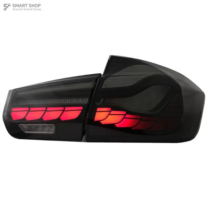 Stopuri OLED BMW Seria 3 F30 (2011-2019) F35 F80 Rosu Fumuriu M4 Desig