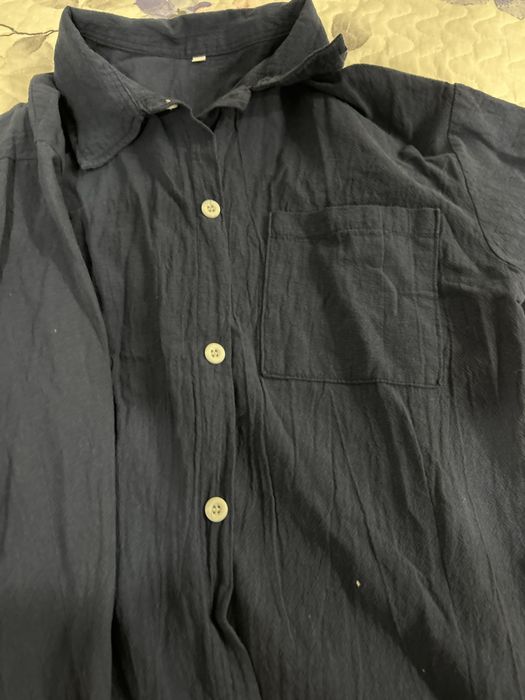 Новая рубашка тёмно синиго цвета