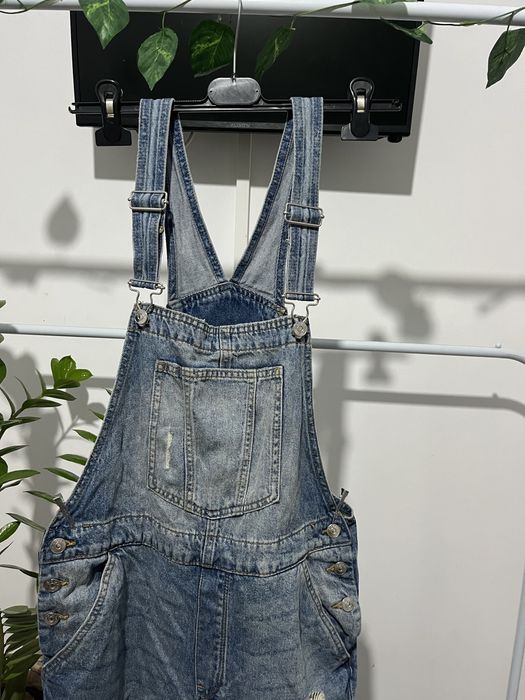 Salopetă lungă din denim H&M mărimea 40