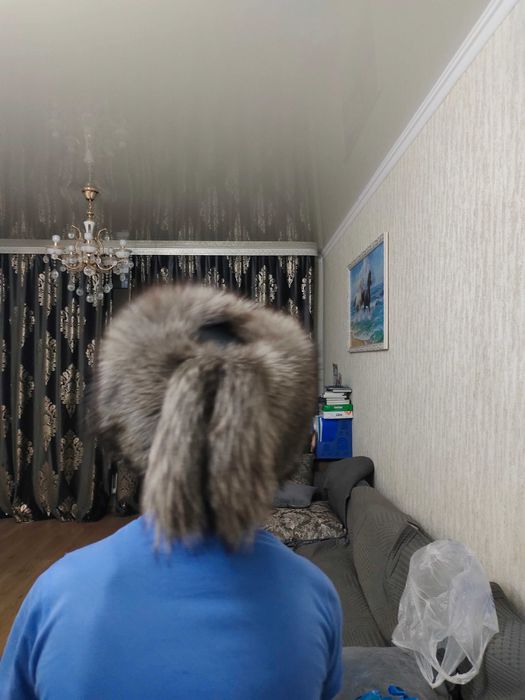 Шапка песец женская