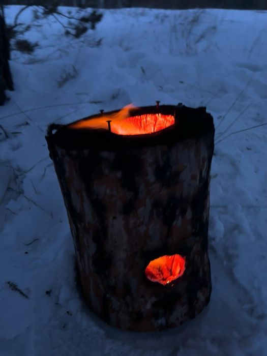 Костёр Свеча (Финская свеча)