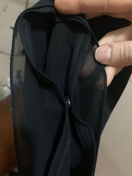 Абая черная с шифоном и шейлой