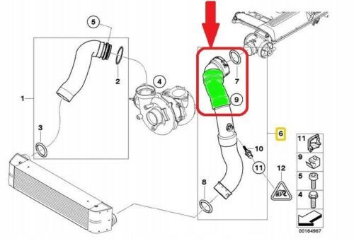 Furtun EGR Turbo Intercooler BMW E90, E91 318d 320d