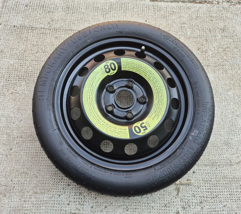 O rezervă slim VW P 125/70 R16 seria 3.5Jx16 ET25,5 - 5x112