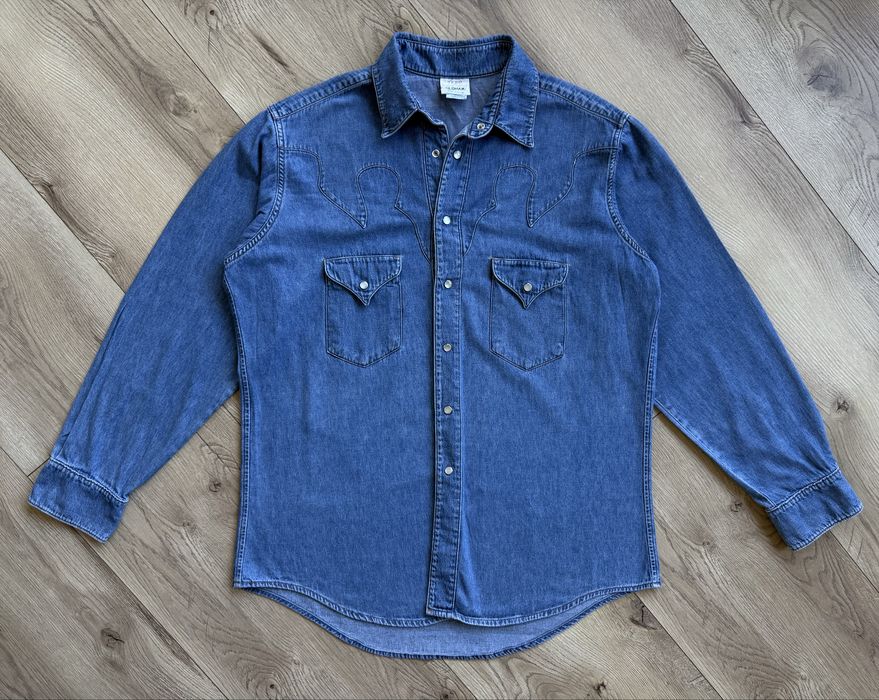 Camasa Blug TODD OLDHAM Western Deosebit Albastru Barbati | Marime L