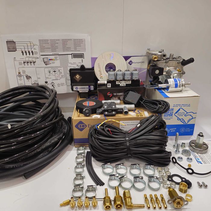 Нов! ГАЗОВ ИНЖЕКЦИОН 4цил. с OBD + кабел за настройки gazov injekcion