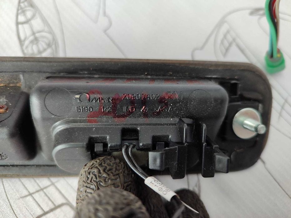 Buton Deschidere Portbagaj cu Camera Marsalier Opel Zafira C Minivan 2011–2019 / Cod OEM 13412487 (5D2)