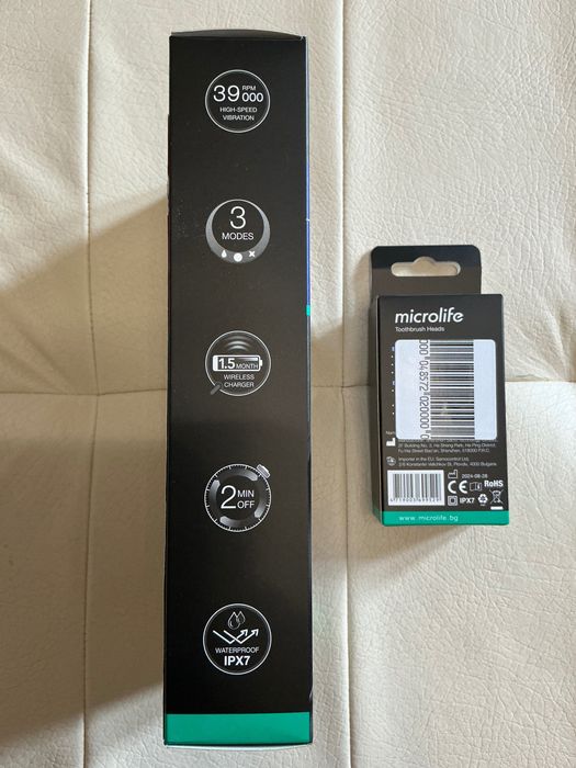 Microlife Clean S3 Звукова електрическа четка за зъби + резервни глави