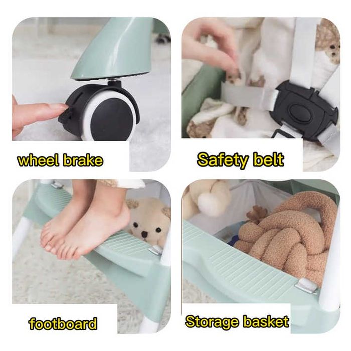 4 в 1, детский складной стул-качалка для кормления.