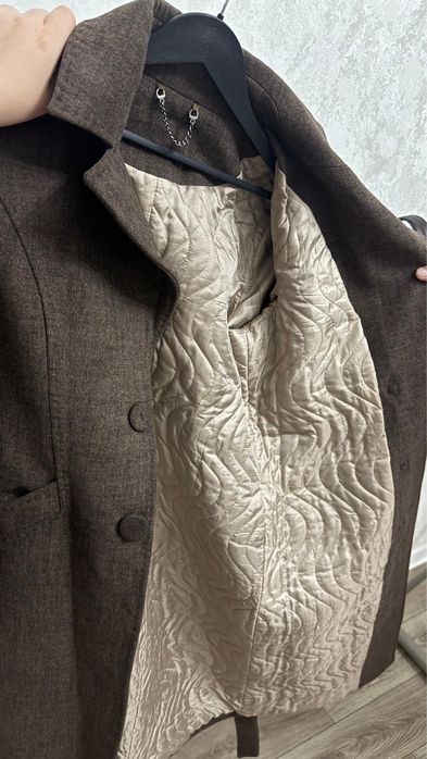 Теплое кашемировое пальто