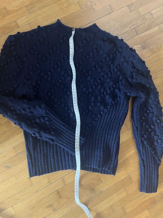 Set cardigan lana100% si fusta plisata deosebita,masuraS,ca Zara Mango