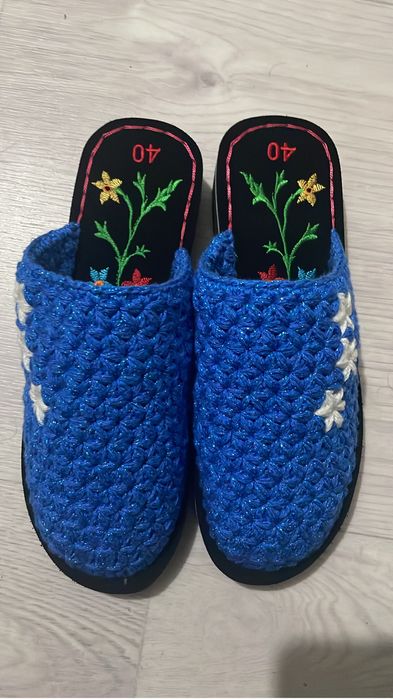 Домашние тапочки ручной работы