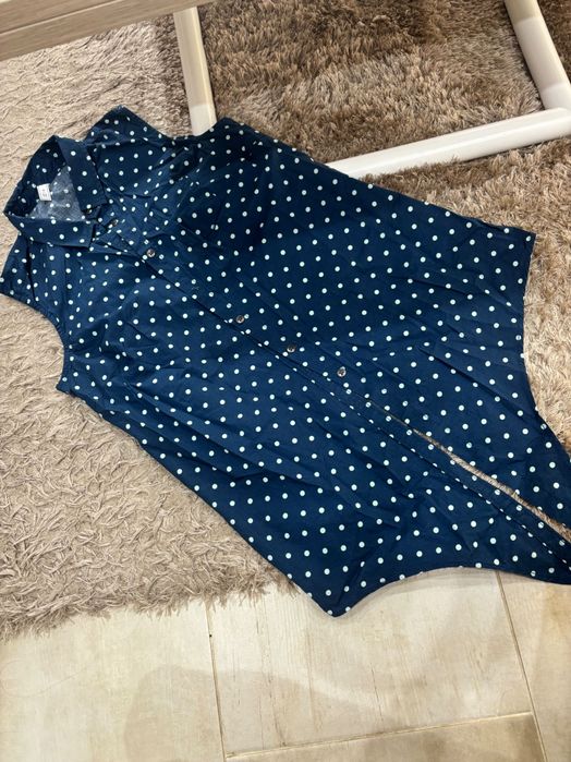 Дамска риза синя