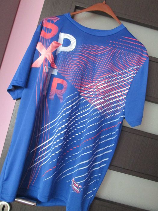 tricou albastru sport L