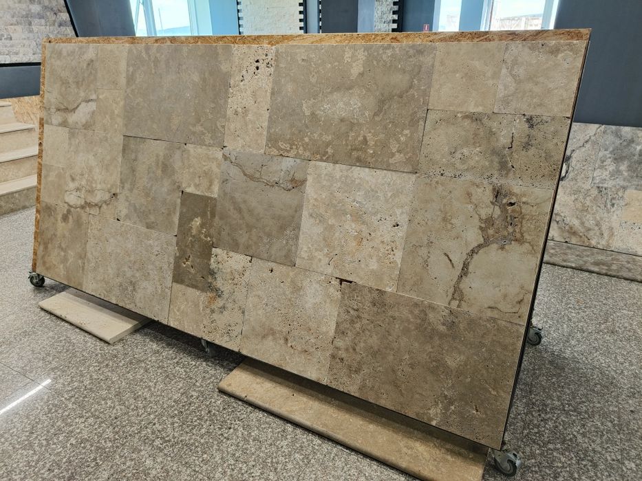 PROMOTIE!! Travertin rustic 1,2 French Set