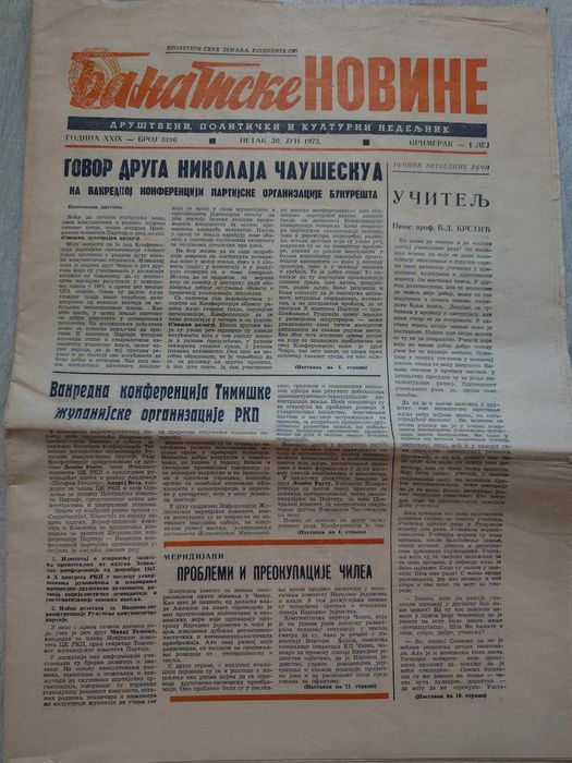 Vand ziare vechi Drapelul rosu 1972 , Scanteia din 1970