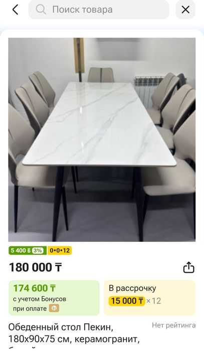 Обеденный стол продажа