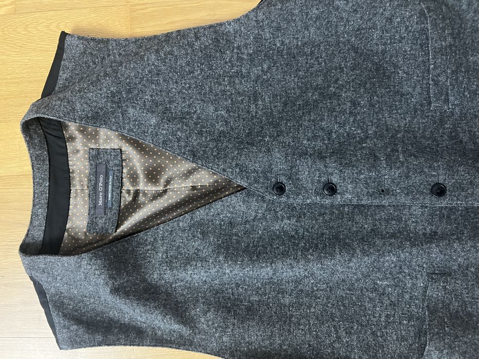 Sacou neagru si vesta gri barbati Marc O’Polo marime 54