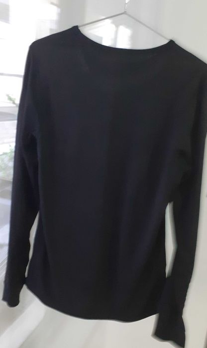 Trricou Cuddl Duds (original), negru, maneci lungi