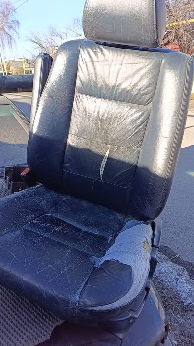 Кожанные седения с подогревом е34