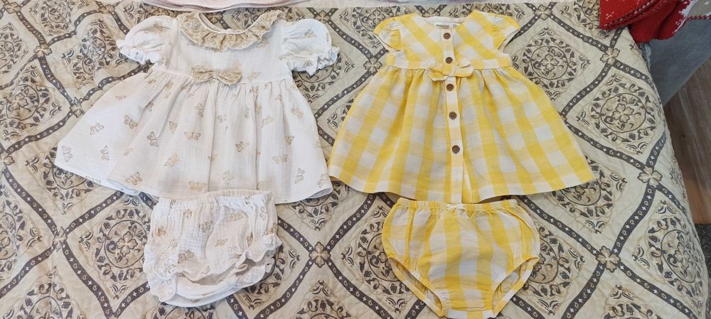 2 Rochițe elegante Mayoral, pt fetițe între 1-3 luni