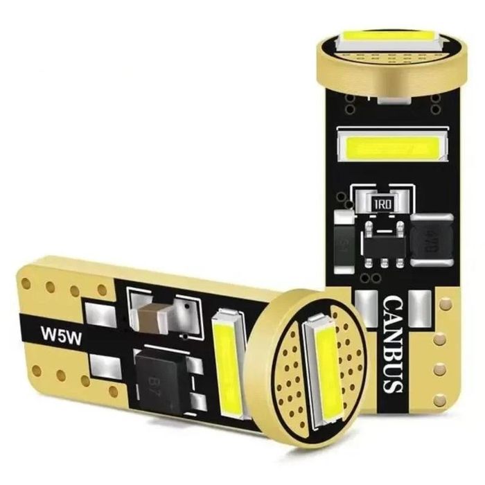 комплект 2броя led диодни габаритни крушки fls6045, t10  2070 3 ...