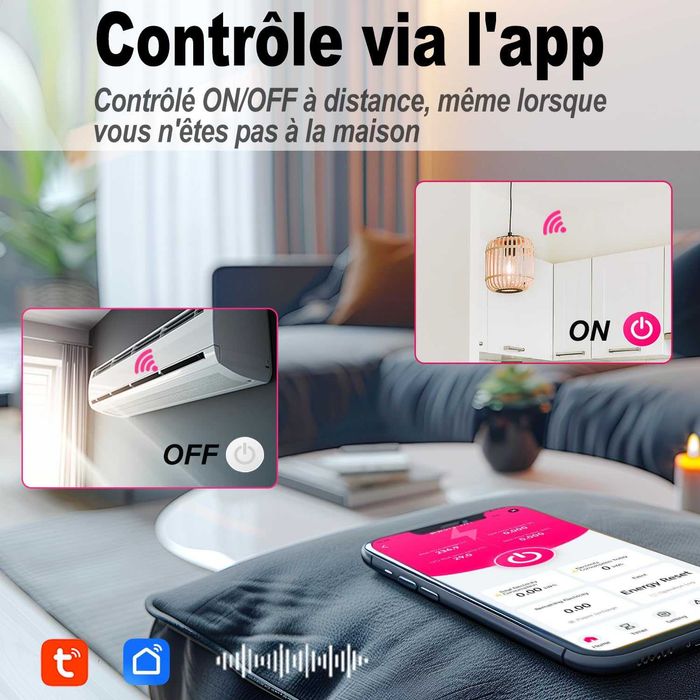 TONGOU WiFi електромер 240V 50А с LCD и защита