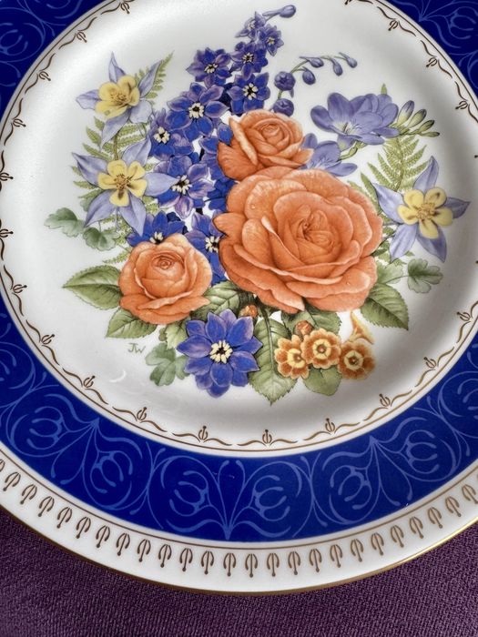 Порцеланова  чиния , колекционерска– Chelsea Flower Show 1988