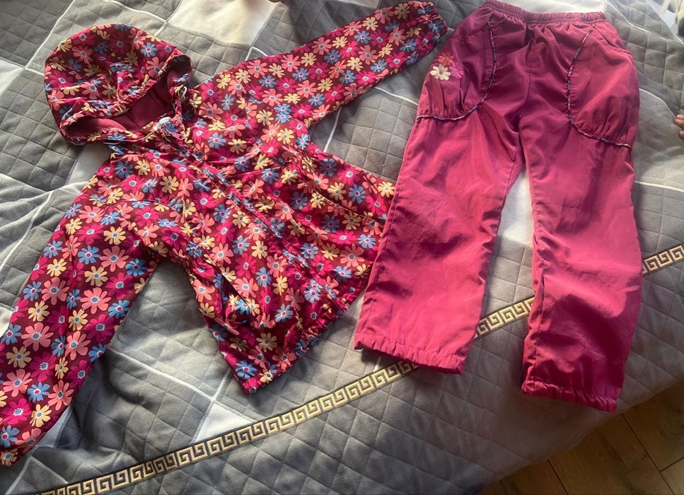 Куртка со штанами ветровка для девочки