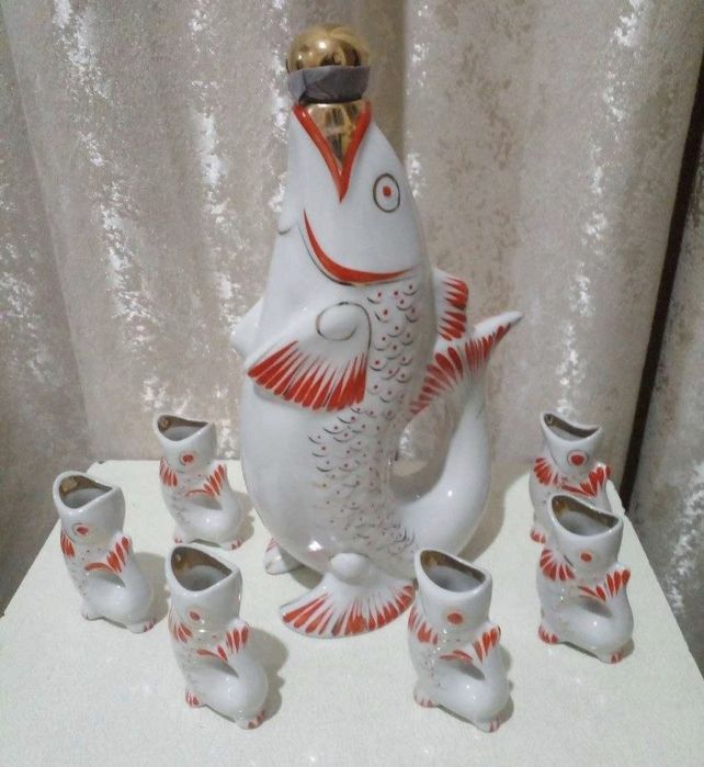 Рыбки набор фарфоровые СССР